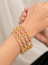 Filigree Rose American Diamond Bangles