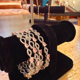 Filigree Rose American Diamond Bangles