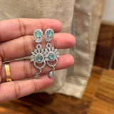 Mint Green Monarch Drop Earrings