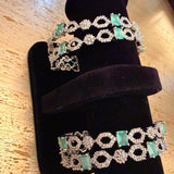 Regal Emerald American Diamond Bangles