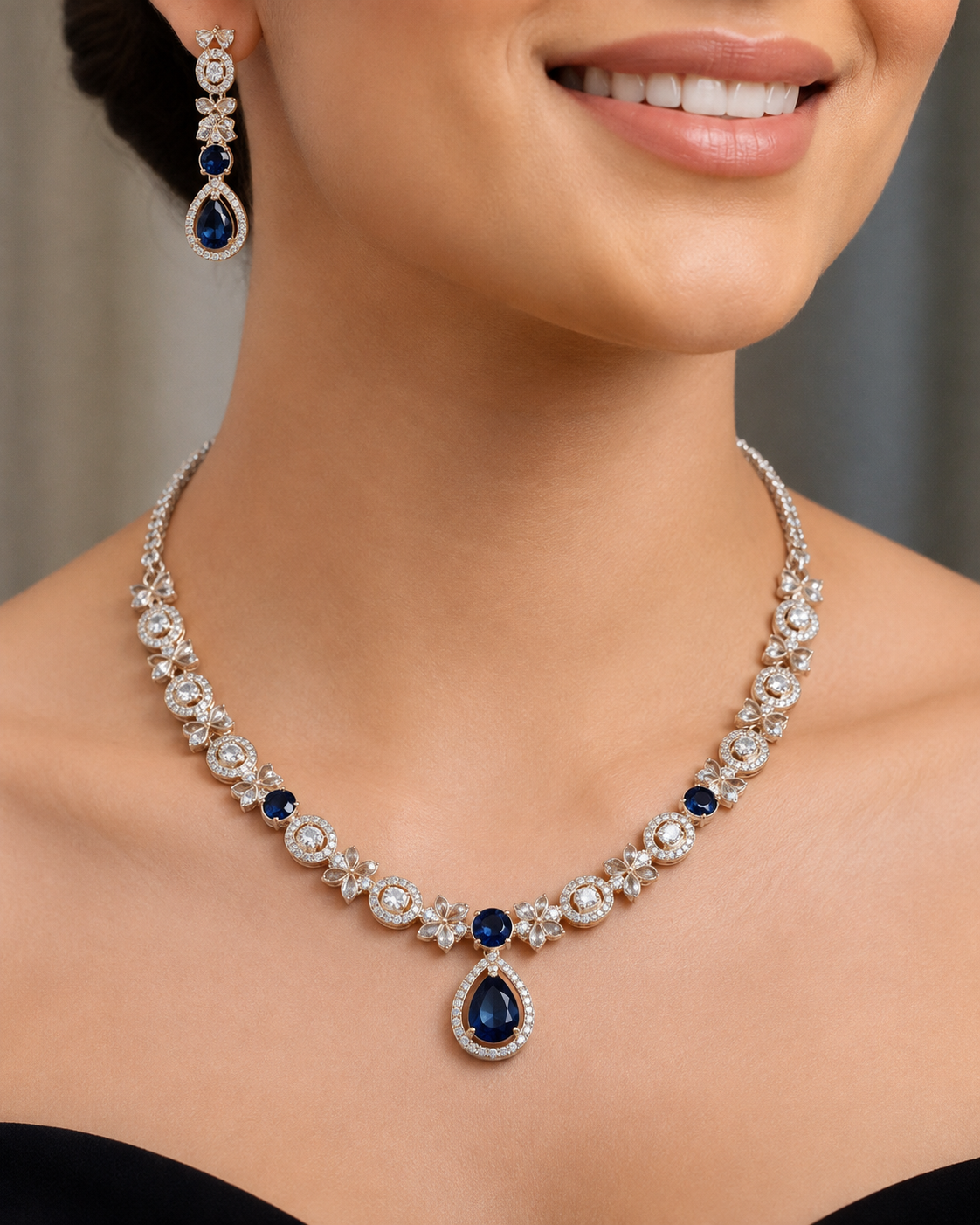 Timeless Pearl & Diamond Drop Set